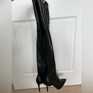Knee high leather boot